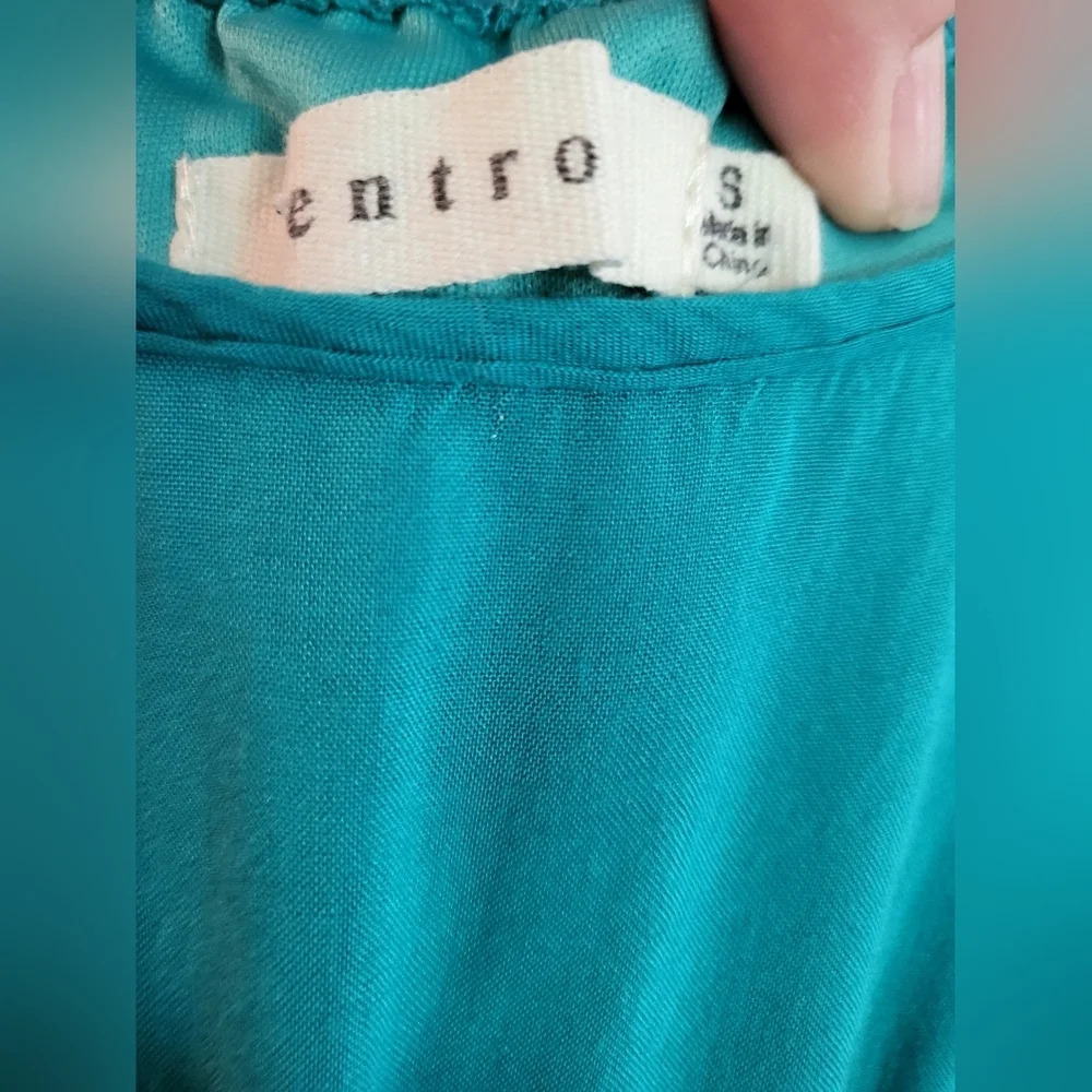 💕Entro teal and white lace maxi dress‎ - Picture 4 of 7